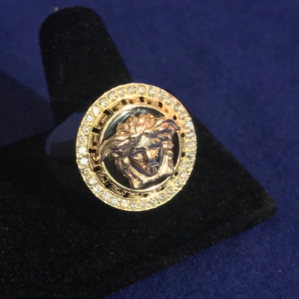 14k solid gold diamond ring